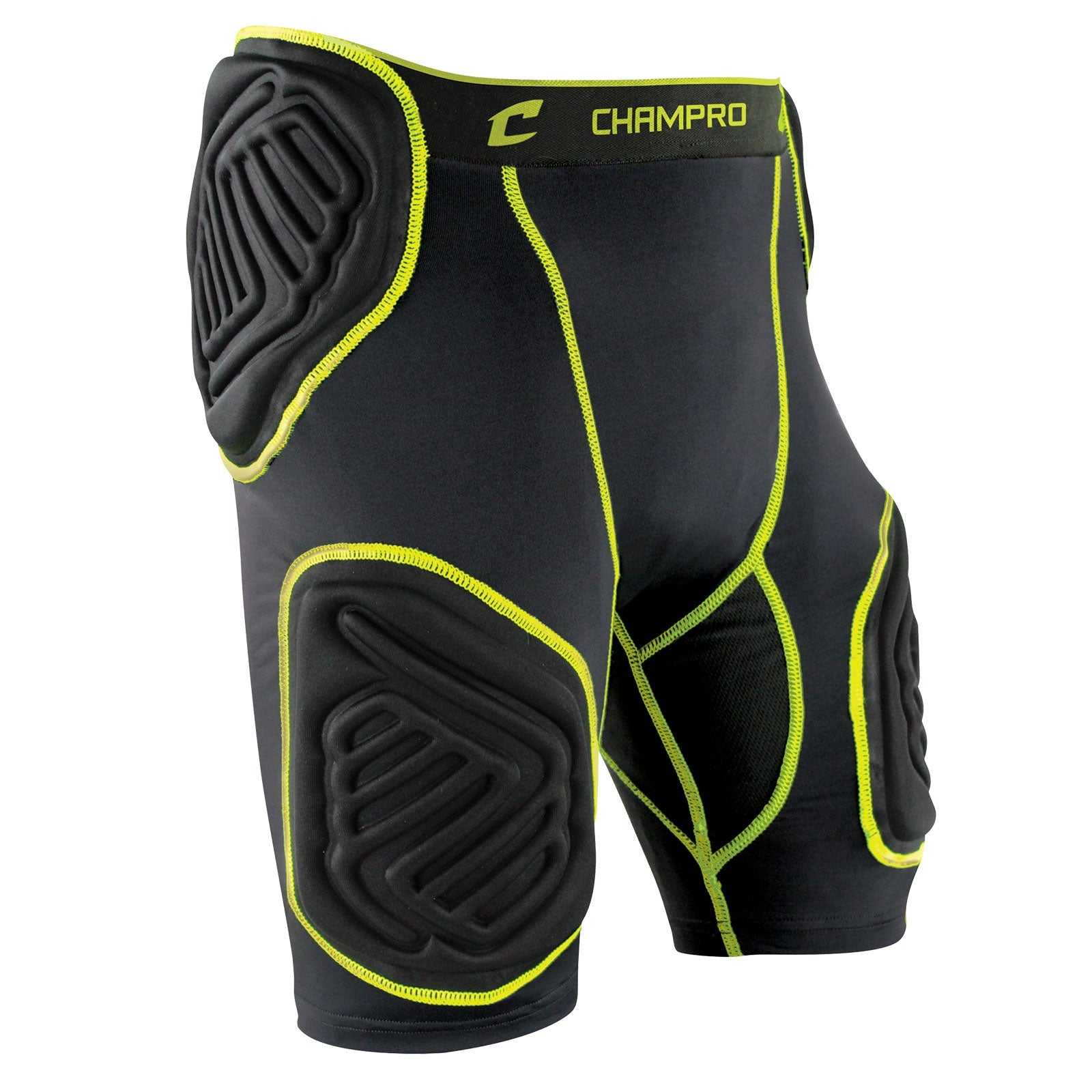 Champro Fpgu10 Bull Rush 5-pad Girdle - Charcoal Black