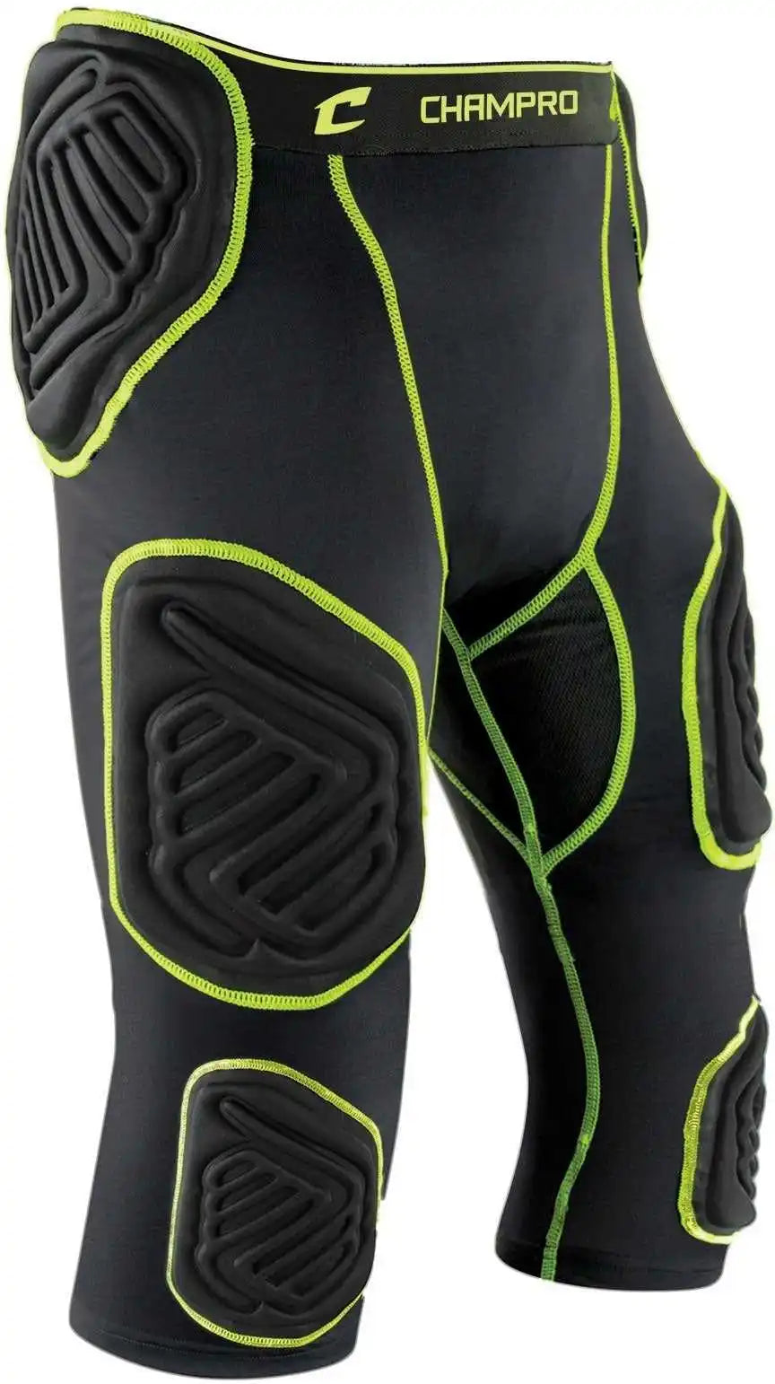Champro Fpgu17 Bull-rush 7-pad Girdle - Charcoal Black