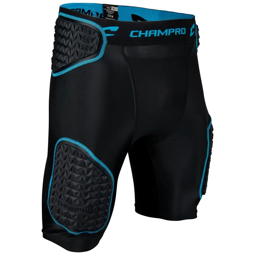 Champro Fpgu35 Bull Rush 5-pad Girdle - Black Optic Blue
