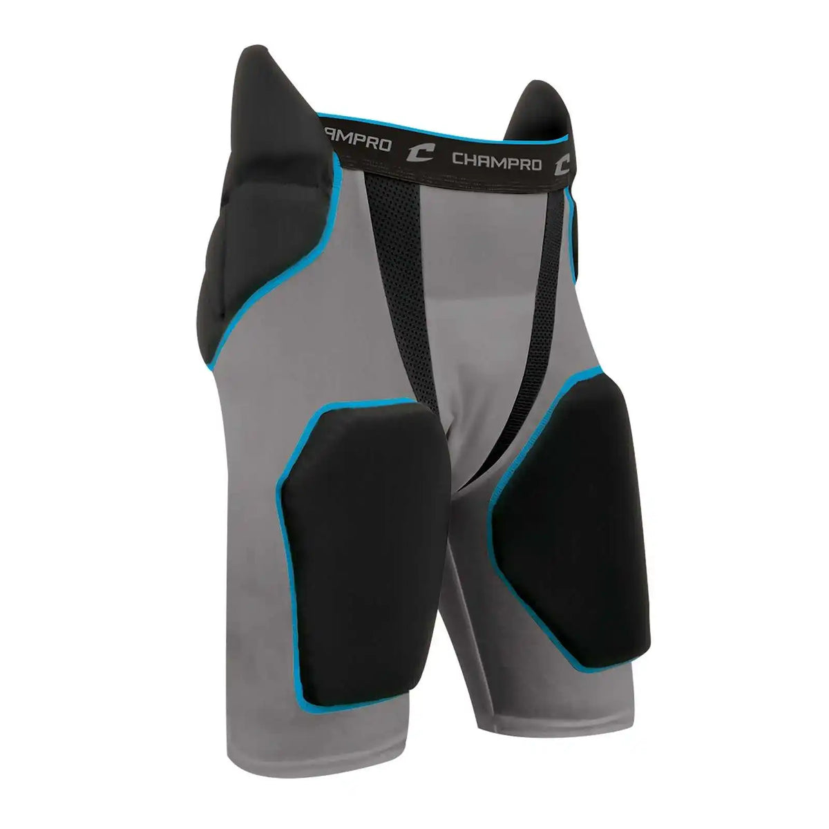 Champro Fpgu6 Tri Flex 5 Pad Integrated Girdle Black Charcoal