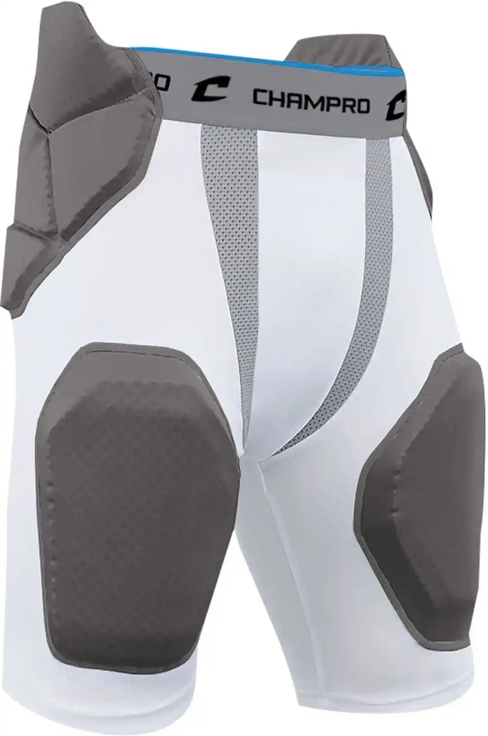 Champro Fpgu6 Tri Flex 5 Pad Integrated Girdle White Gray