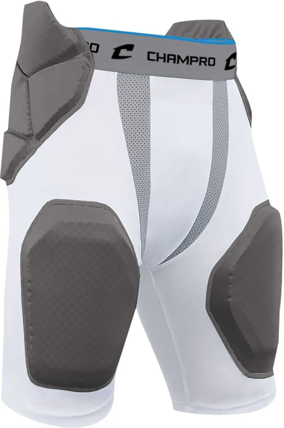 Champro Fpgu6 Tri-flex 5-pad Integrated Girdle - White Gray