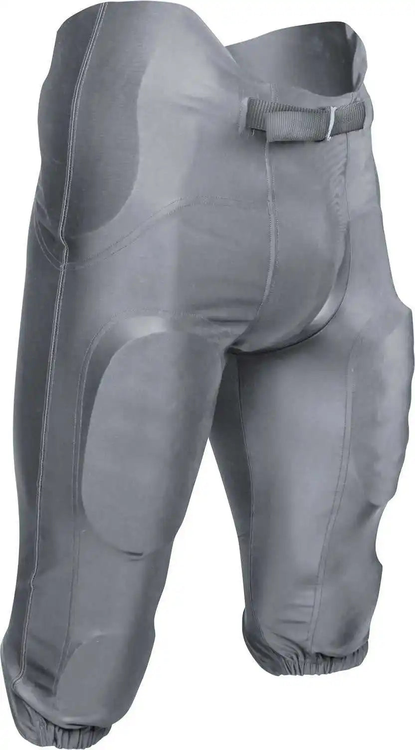 Champro Fpu19 Terminator 2 Integrated Football Pant with Built-in Pads - Silver
