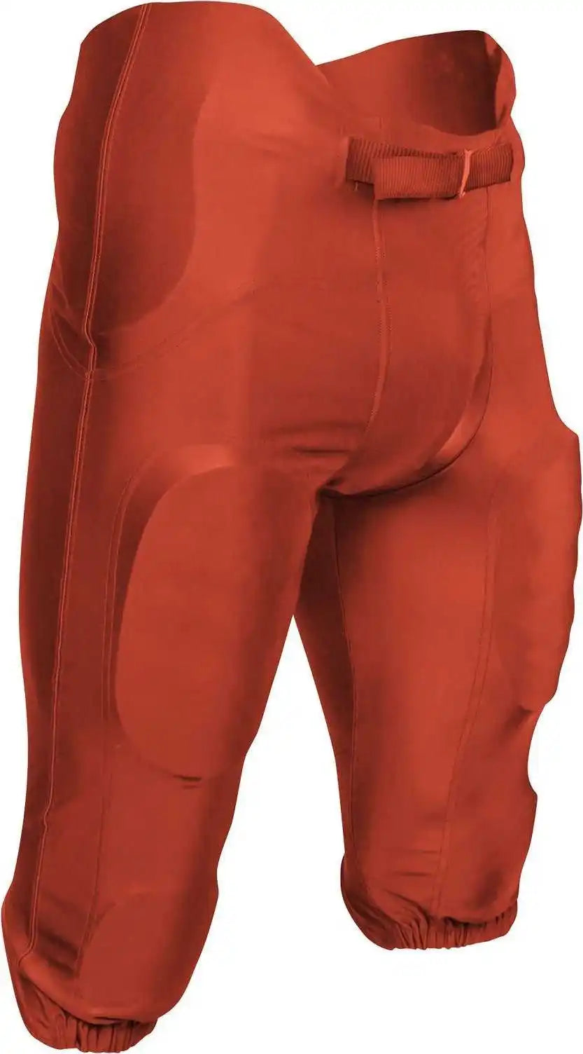 Champro Fpu19 Terminator 2 Integrated Football Pant with Built-in Pads - Orange