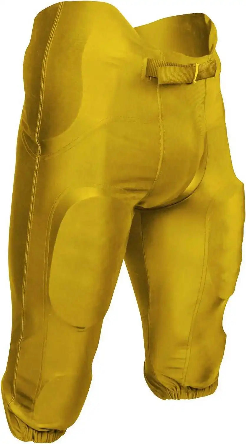 Champro Fpu19 Terminator 2 Integrated Football Pant with Built-in Pads - Gold