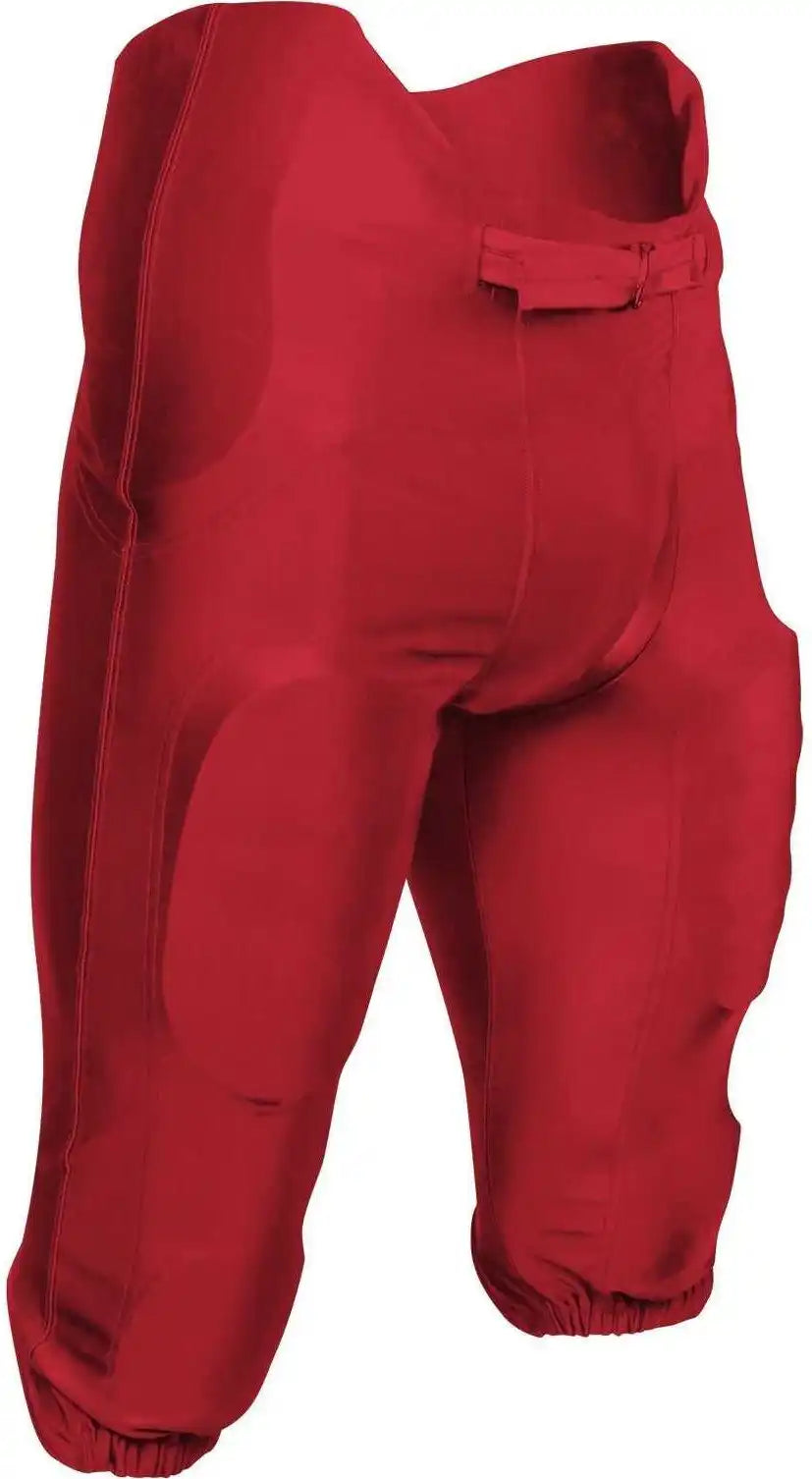 Champro Fpu21 Bootleg 2 Integrated Football Pant with Built-in Pads - Scarlet