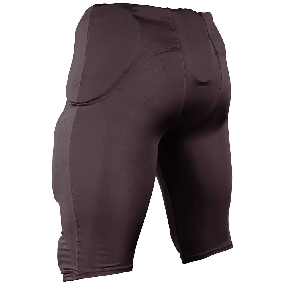 Champro Fpu29 Terminator 3 Integrated Football Pant W/built-in Pads - Maroon - Youth 2xs