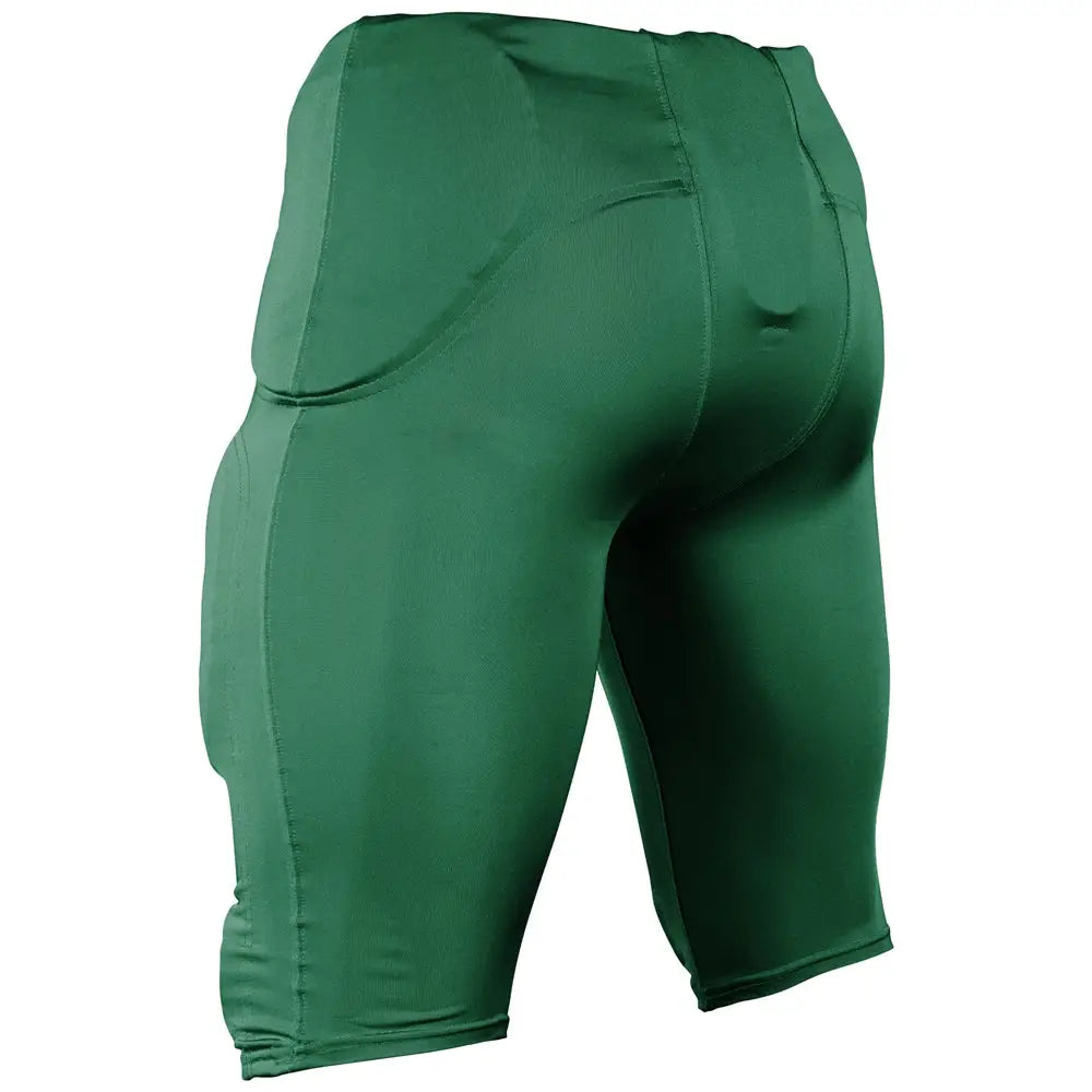 Champro Fpu29 Terminator 3 Integrated Football Pant W/built-in Pads - Forest Green
