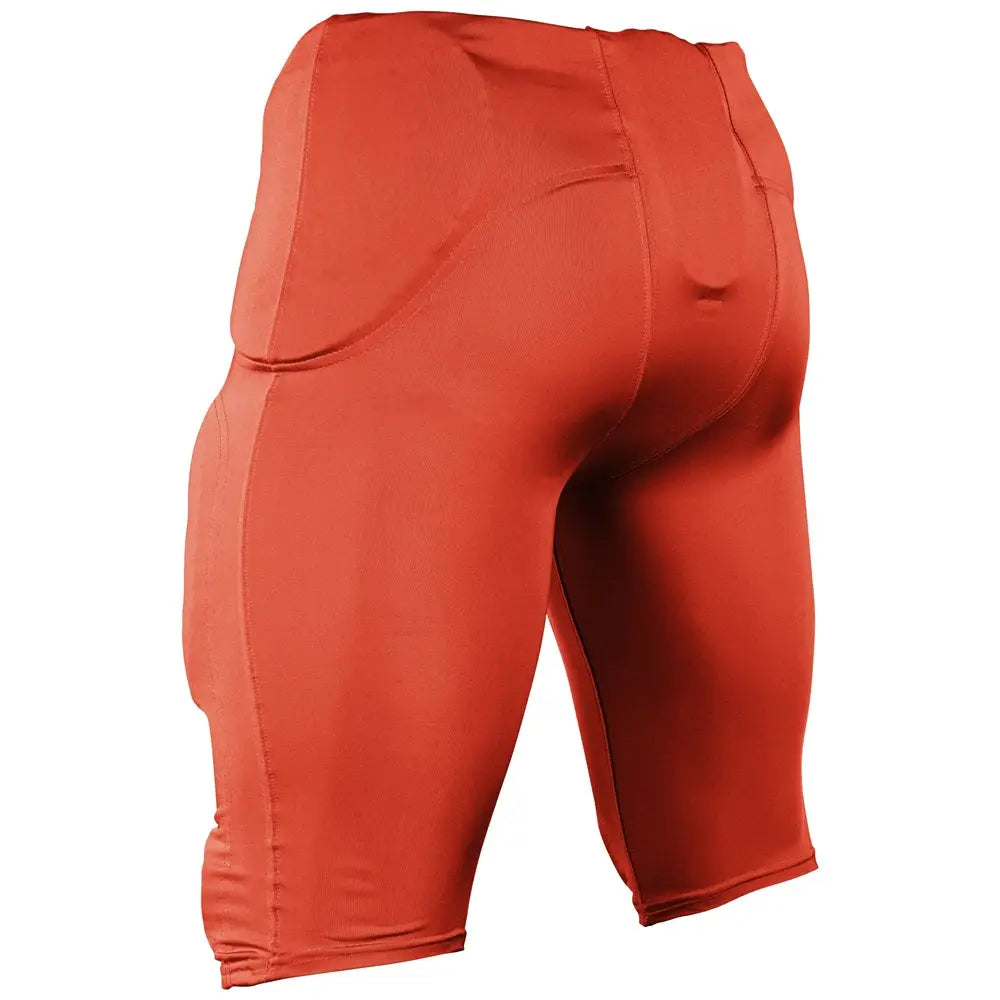 Champro Fpu29 Terminator 3 Integrated Football Pant W/built-in Pads - Orange - Youth 2xs