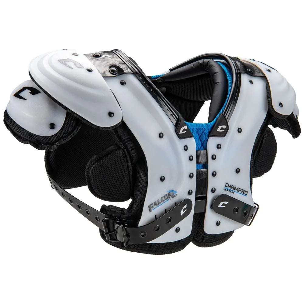 Champro Fspfln Falcon Lineman Shoulder Pad - Light Gray Black / 2xl