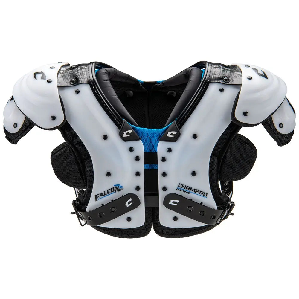 Champro Fspfln Falcon Lineman Shoulder Pad - Light Gray Black / 2xl