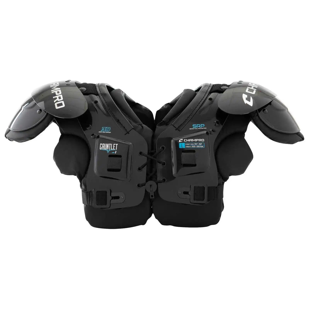 Champro Fspg1 Gauntlet1 Youth Football Shoulder Pad - Graphite