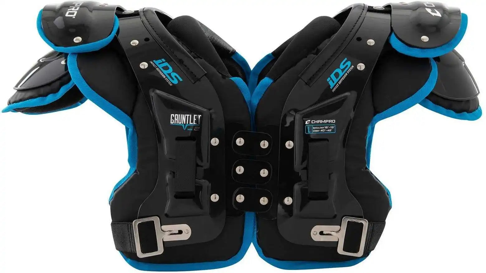 Champro Fspg2 Gauntlet2 Football Shoulder Pad - Graphite