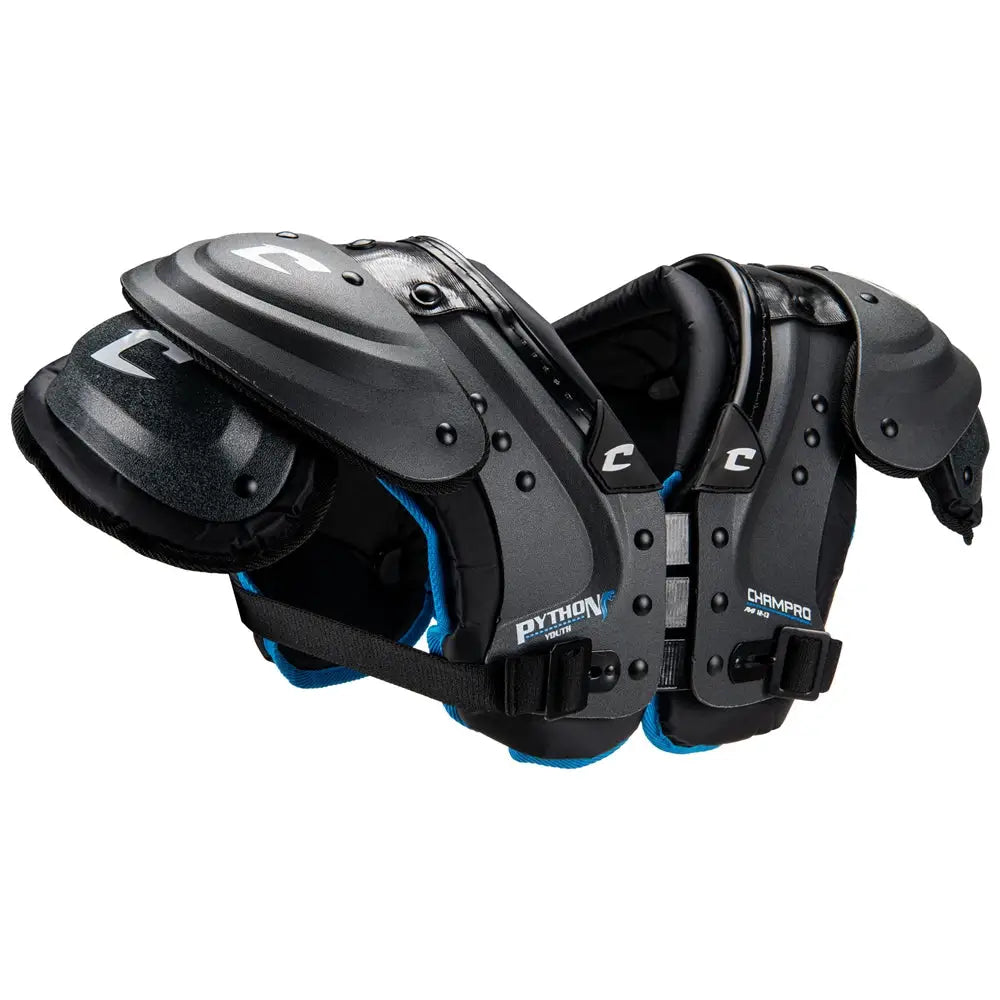 Champro Fsppy Python Youth Shoulder Pad - Dark Gray Black / 2xl