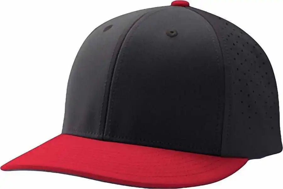 Champro Hc1 Ultima Cap - Black Scarlet - Red / 6 5/8’’ - 7’’