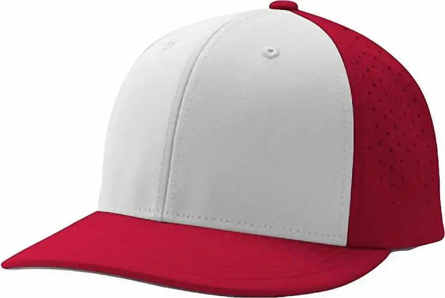 Champro Hc1 Ultima Cap - White Scarlet - Red / 6 5/8’’ - 7’’