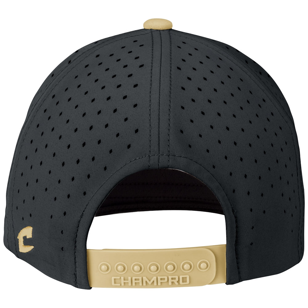 Champro Hc10 Ultima Snapback Cap - Black Vegas Gold