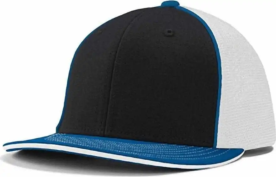Champro Hc3 Varsity Trucker Cap - Black White Royal - 6 5/8’’ - 7’’
