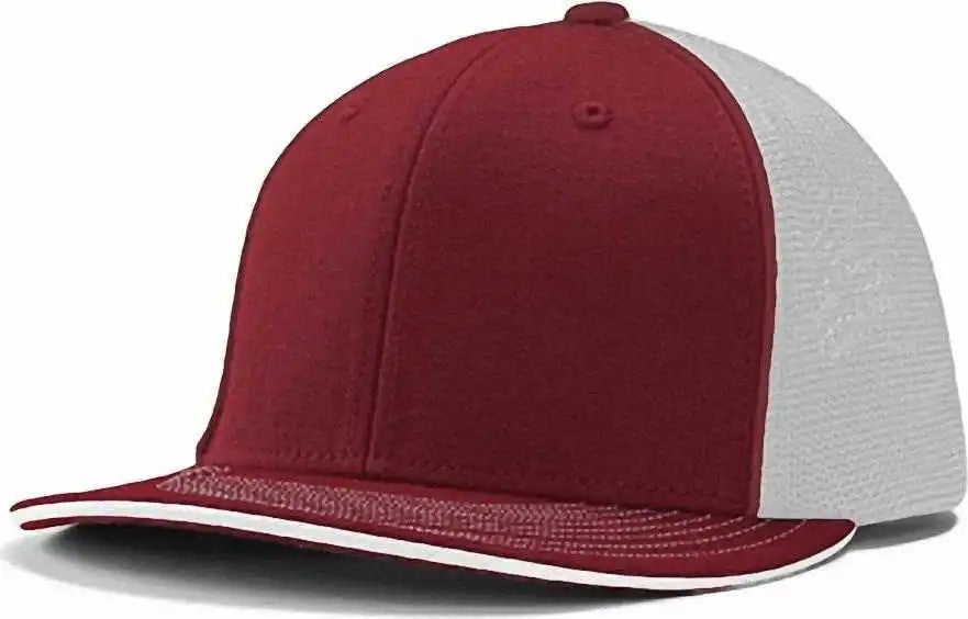 Champro Hc3 Varsity Trucker Cap - Cardinal White