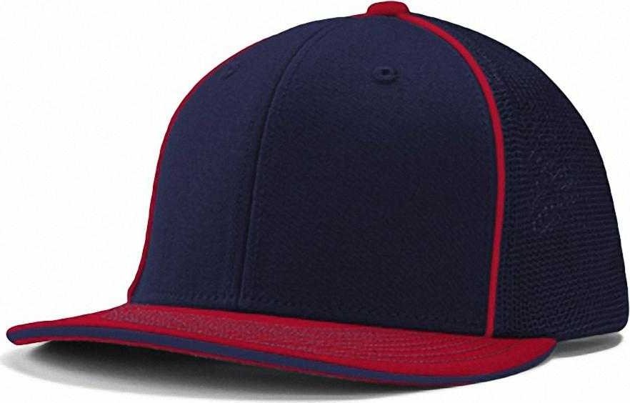 Champro Hc3 Varsity Trucker Cap - Navy Scarlet - Red / 6 5/8’’ - 7’’