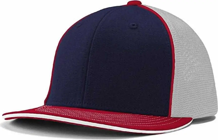 Champro Hc3 Varsity Trucker Cap - Navy White Scarlet