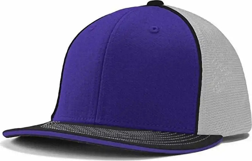 Champro Hc3 Varsity Trucker Cap - Purple White Black - 6 5/8’’ - 7’’