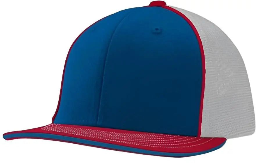 Champro Hc3 Varsity Trucker Cap - Royal White Scarlet