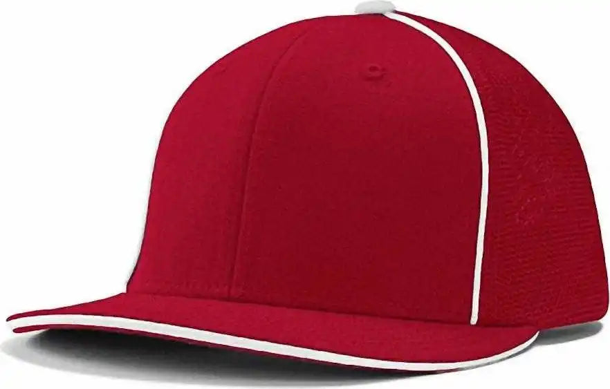 Champro Hc3 Varsity Trucker Cap Scarlet White Red / 6 5/8’’ 7’’