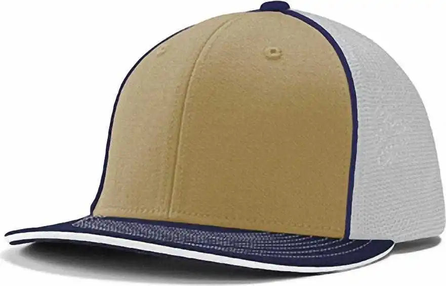 Champro Hc3 Varsity Trucker Cap - Vegas White Navy - Gold / 6 5/8’’ - 7’’