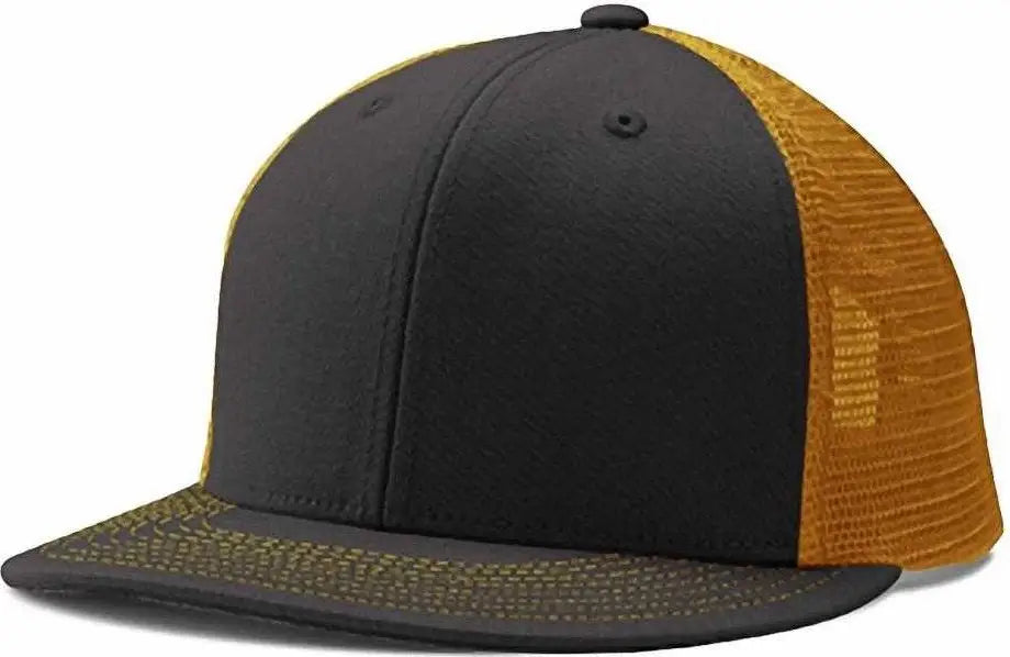 Champro Hc5 Performance Trucker Snapback - Black Gold - 7’’ - 7 7/8’’