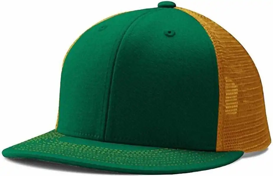Champro Hc5 Performance Trucker Snapback - Forest Green Gold - 7’’ - 7 7/8’’