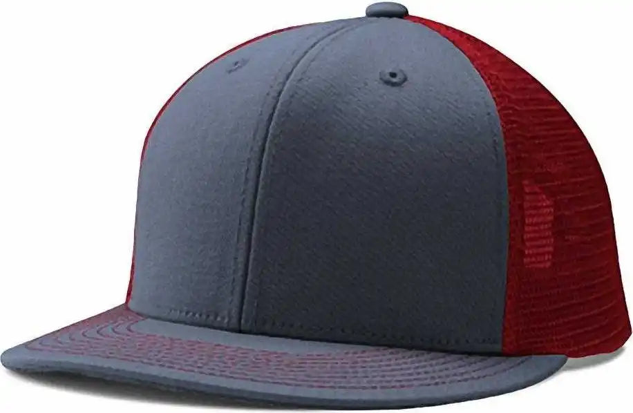 Champro Hc5 Performance Trucker Snapback - Graphite Scarlet - Dark Gray Red / 7’’ - 7 7/8’’