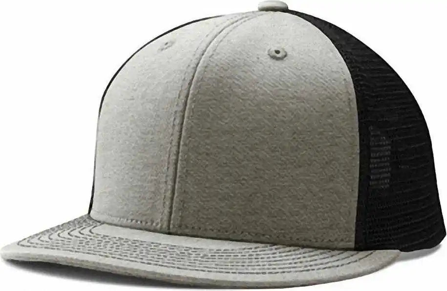 Champro Hc5 Performance Trucker Snapback - Heather Black - Gray / 7’’ - 7 7/8’’