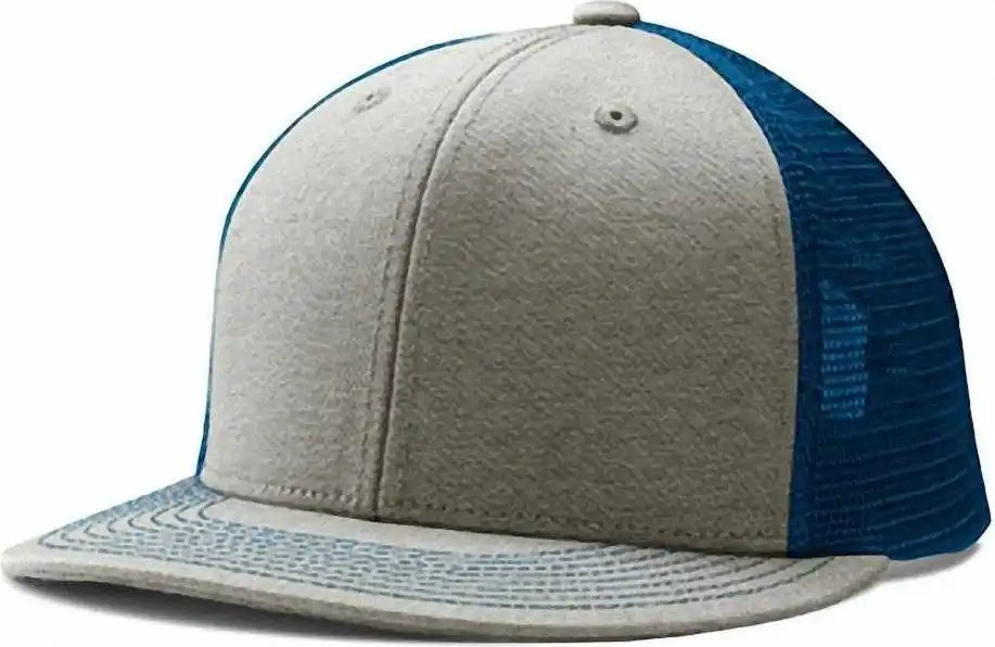 Champro Hc5 Performance Trucker Snapback - Heather Royal - Gray / 7’’ - 7 7/8’’