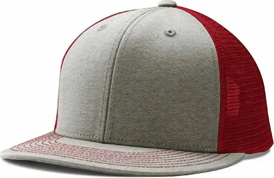 Champro Hc5 Performance Trucker Snapback - Heather Scarlet - Gray Red / 7’’ - 7 7/8’’