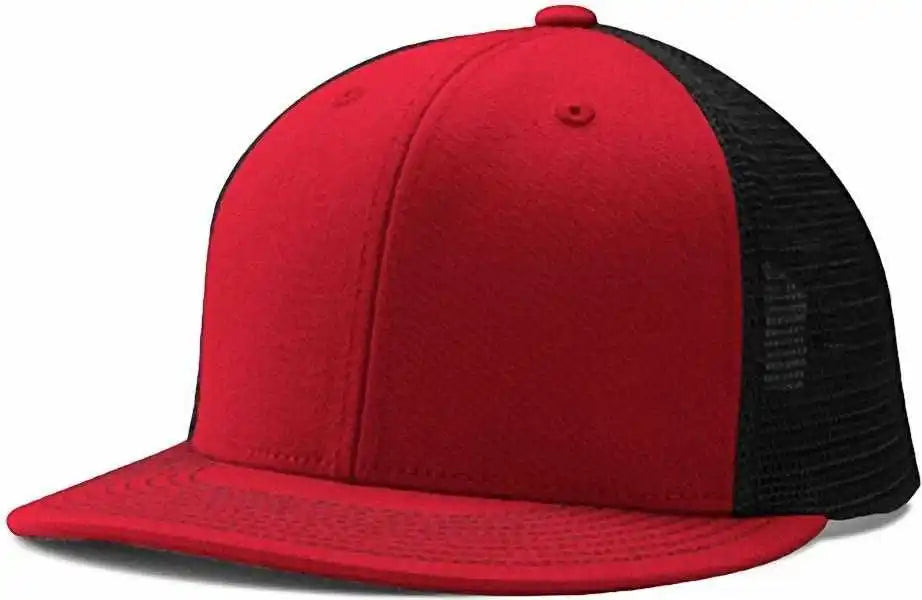 Champro Hc5 Performance Trucker Snapback - Scarlet Black - Red / 7’’ - 7 7/8’’