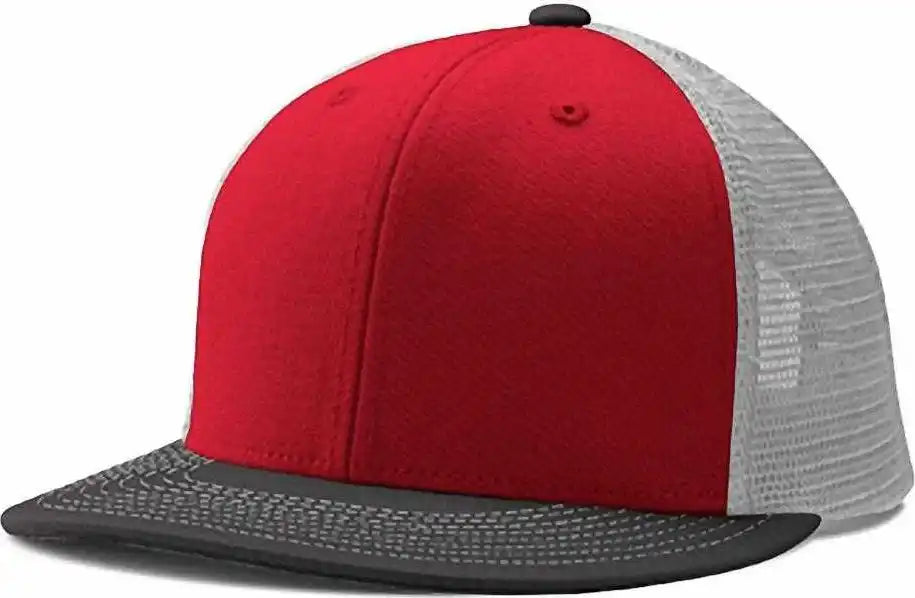 Champro Hc5 Performance Trucker Snapback - Scarlet White Black - Red / 7’’ - 7 7/8’’