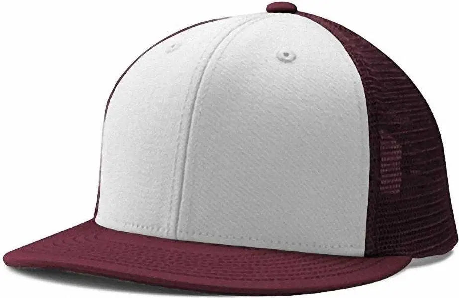 Champro Hc5 Performance Trucker Snapback - White Maroon