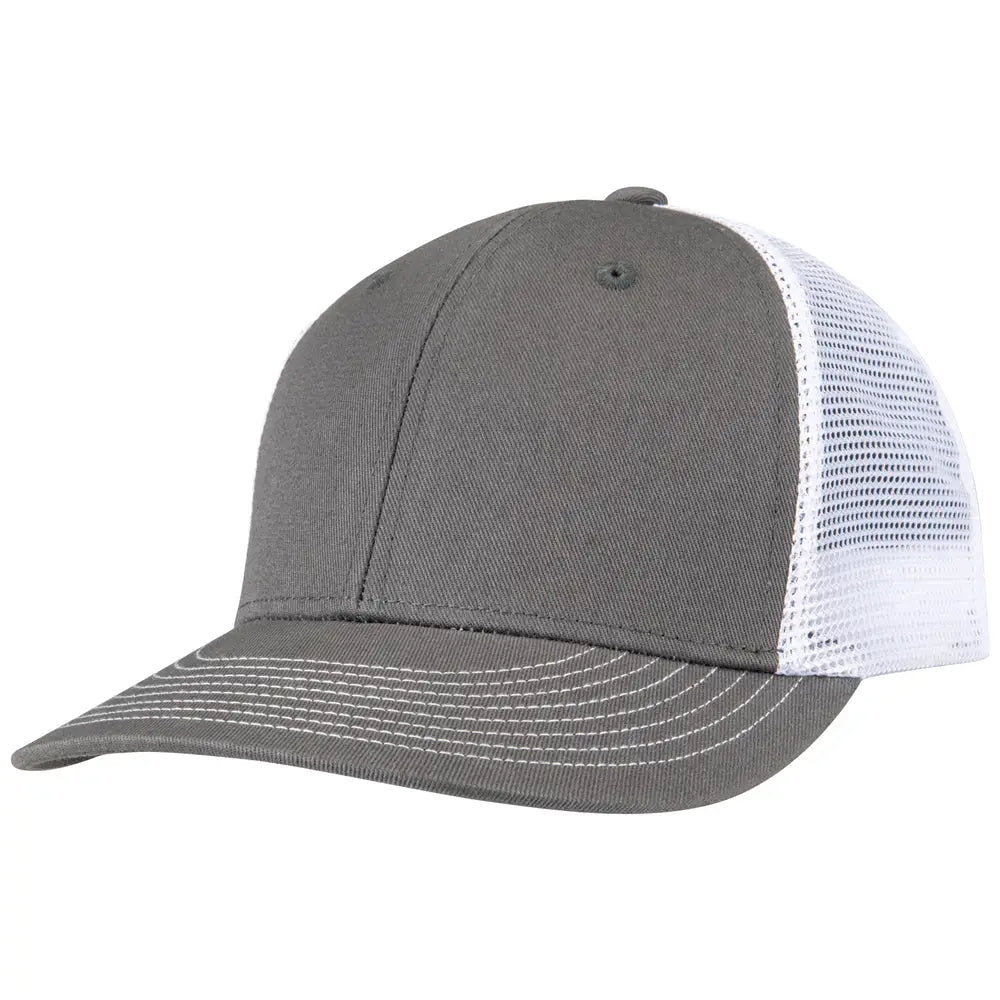 Champro Hc8 Low Profile Trucker Cap - Heather White