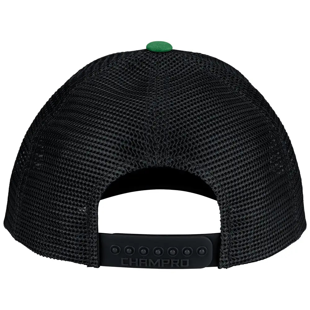 Champro Hc8 Low Profile Trucker Cap - Kelly Black