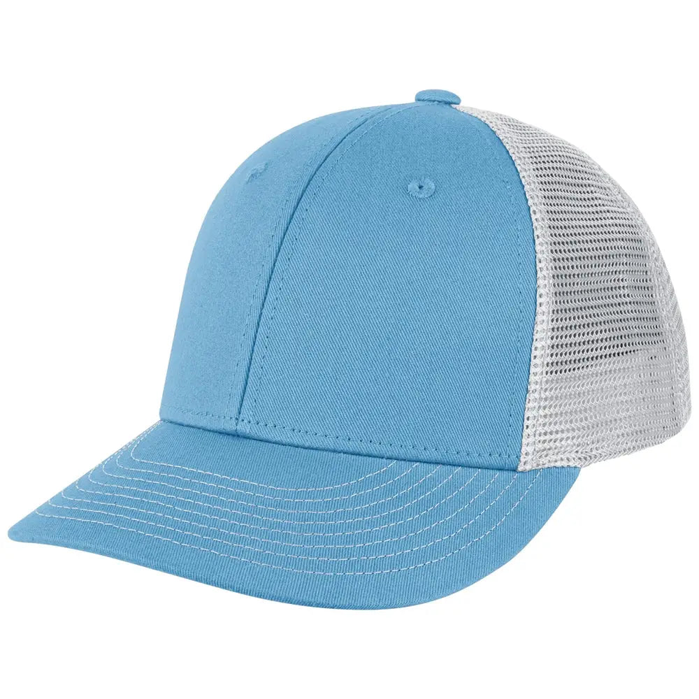 Champro Hc8 Low Profile Trucker Cap - Lt Blue White