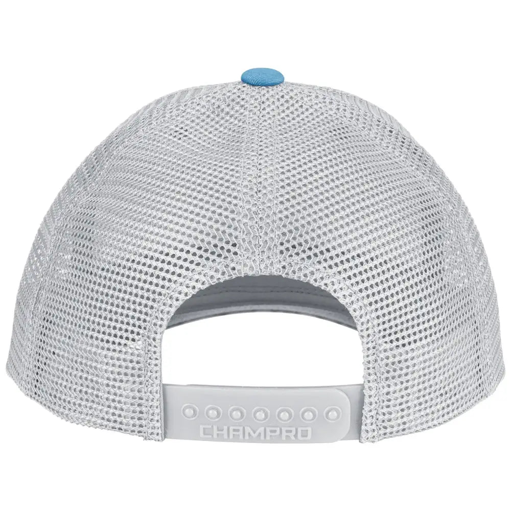 Champro Hc8 Low Profile Trucker Cap - Lt Blue White