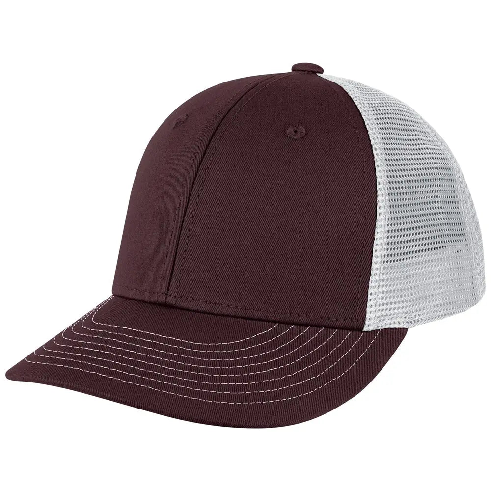 Champro Hc8 Low Profile Trucker Cap - Maroon White