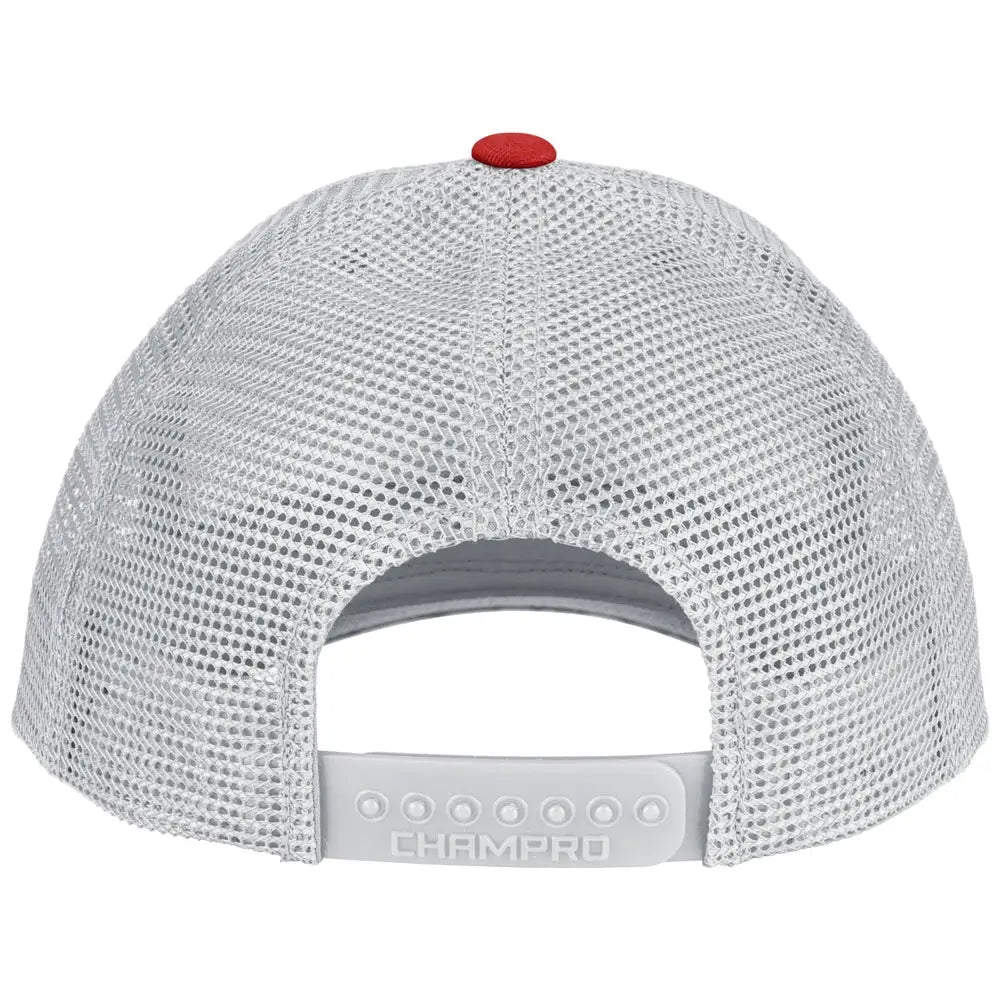 Champro Hc8 Low Profile Trucker Cap - Navy White Scarlet