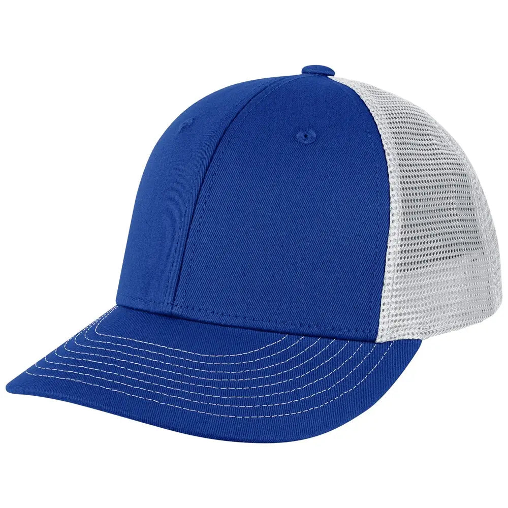 Champro Hc8 Low Profile Trucker Cap - Royal White