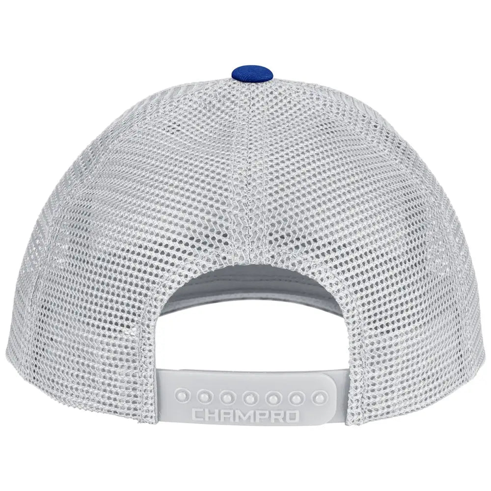 Champro Hc8 Low Profile Trucker Cap - Royal White