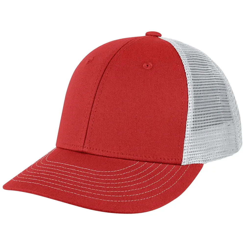 Champro Hc8 Low Profile Trucker Cap - Scarlet White