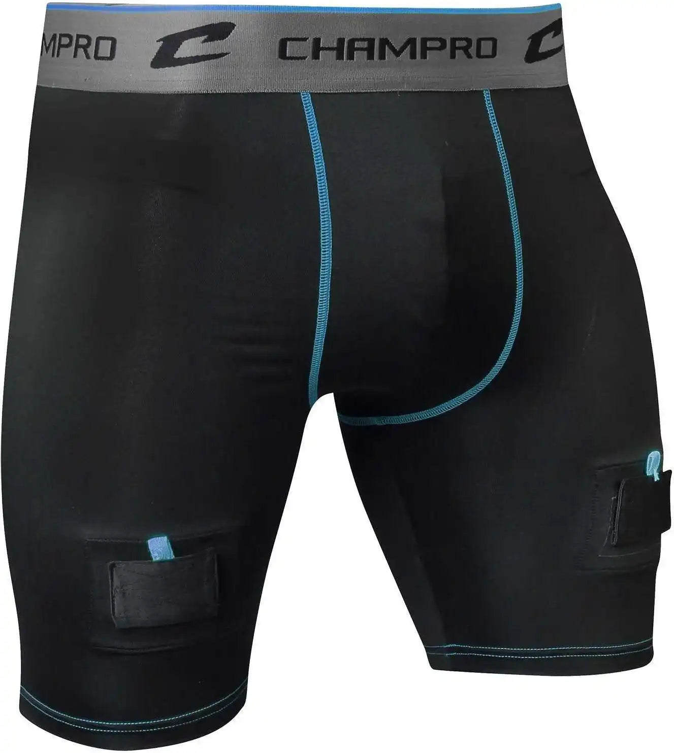 Champro Hcc1 Crease Poly/spandex Hockey Jock - Black