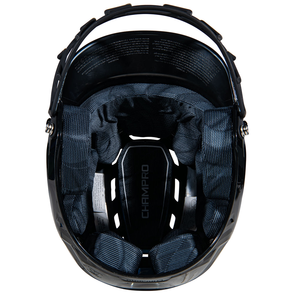 Champro Hxefps Hxe Fastpitch Uncoated Batting Helmet - Black