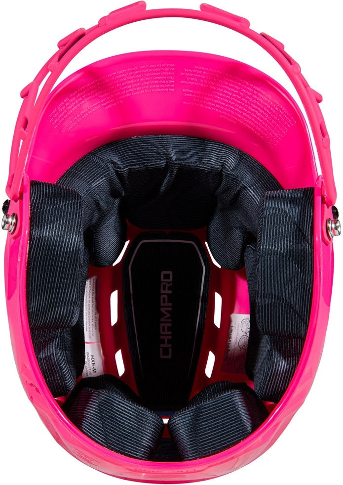 Champro Hxefps Hxe Fastpitch Uncoated Batting Helmet - Pink